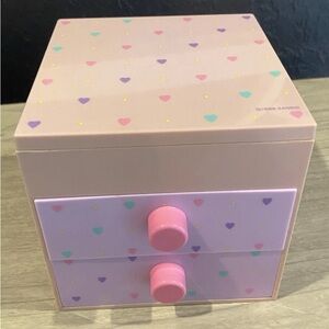 ***ISO*** Vintage Sanrio Pink Heart Patterned Jewelry Box 1986